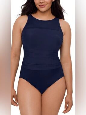 Miradonna by Miraclesuit Women’s One Piece Swimsuit Size 14 NWOT